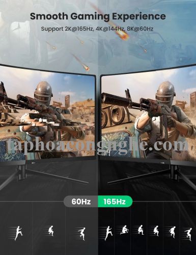 Ugreen 80393 3m 8K 1.4 màu đen cáp dp ra displayport hợp kim bọc lưới chống nhiễu DP114 30080393